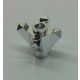Chrome Silver Rock 1 x 1 Crystal 4 Point  11127 Custom Chromed by BUBUL