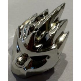   11129 Chrome Silver Minifig, Headgear MaskPattern  Custom Chromed by BUBUL
