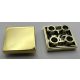 11203 Chrome GOLD Tile, Modified 2 x 2 Inverted Custom Chromed By BUBUL