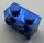 11211 | Chrome Blue Brick, Modified 1 x 2 with Studs on Side | Custom Chromed by Bubul