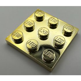 11212 Chrome GOLD Plate 3 x 3 Custom chromed by Bubul