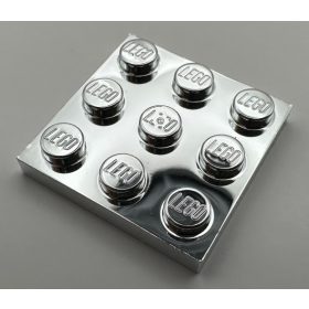 11212 Chrome Silver Plate 3 x 3 Custom chromed by Bubul