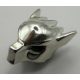 Chrome Silver Minifig, Headgear Mask Wolf, Plain  11233 Custom Chromed by BUBUL