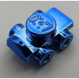   11253 Chrome Blue Minifig, Footgear Roller Skate  or 18747 Custom Chromed by BUBUL