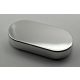 1126 Chrome Silver Tile, Round 1 x 2 Oval Custom Chromed by BUBUL