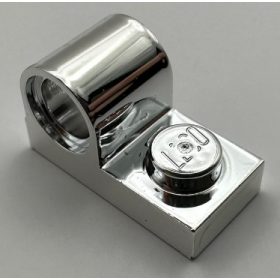   Chrome Silver Plate, Modified 1 x 2 with Pin Hole on Top  11458 Custom Chromed by BUBUL