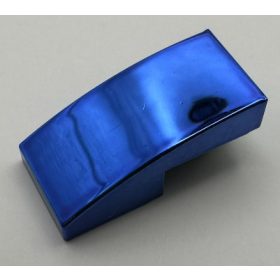   11477 | Chrome Blue Slope, Curved 2 x 1 No Studs | Custom Chromed by BUBUL