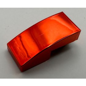   11477 | Chrome Red Slope, Curved 2 x 1 No Studs | Custom Chromed by BUBUL