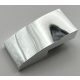11477 | Chrome Silver Slope, Curved 2 x 1 No Studs | Custom Chromed by BUBUL
