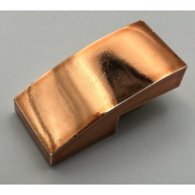   11477 | Chrome Copper Slope, Curved 2 x 1 No Studs | Custom Chromed by BUBUL
