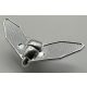 11599 Chrome  Silver Minifigure Wings with Neck Bracket Custom chromed by Bubul