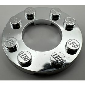   11833 Chrome Silver Plate, Round 4 x 4 with 2 x 2 Hole Item No: 11833  Alternate Item No: 28620 Custom Chromed by BUBUL