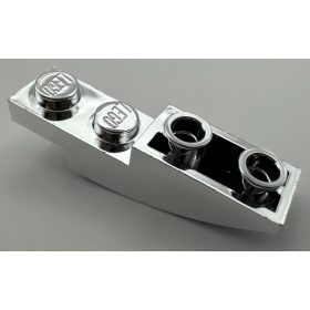   13547 Chrome Silver Slope, Curved 4 x 1 Inverted  Custom Chromed by BUBUL