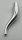 13564 | Cattle Horn, Long | Custom Chromed by Bubul