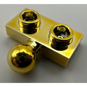   14417 Chrome GOLD Plate, Modified 1 x 2 with Tow Ball on Side  Custom Chromed by BUBUL