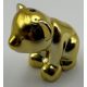 14732 Chrome Gold Bear, Friends / Elves, Baby Cub, Sitting  Custom Chromed by BUBUL