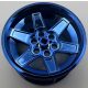 15038 Chrome BLUE Chrome  Wheel 56mm D. x 34mm Technic Racing Medium or 51150  Custom Chromed by Bubul  