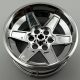 15038 Chrome Silver Wheel 56mm D. x 34mm Technic Racing Medium or 51150 Chromed by Bubul