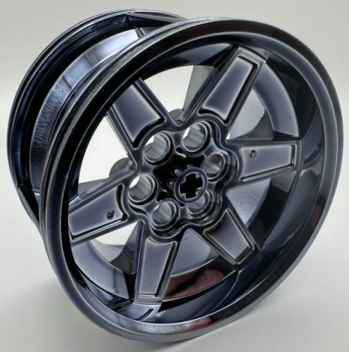 15038_T Chrome Black Chrome-Titan   Wheel 56mm D. x 34mm Technic Racing Medium or 51150 Custom Chromed by Bubul  