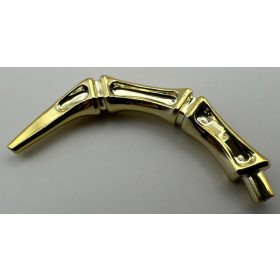   15064 Chrome gold Appendage Bony Small with Bar End (Leg / Rib / Tail) Custom chromed by Bubul