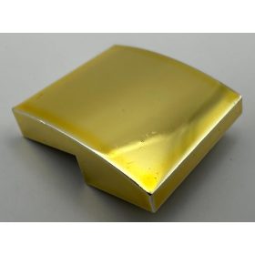   15068 Chrome GOLD Slope, Curved 2 x 2 No Studs  Custom Chromed by BUBUL