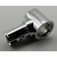 15100_Chrome Silver Technic, Pin with Friction Ridges Lengthwise and Pin Hole  15100 Custom Chromed By BUBUL