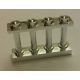 Chrome Silver Fence Spindled 1 x 4 x 2 with 4 Studs  number: 15332 Custom Chromed by Bubul