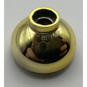   Chrome Gold Brick, Round 2 x 2 Dome Bottom  15395 Custom Chromed By BUBUL