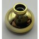 Chrome Gold Brick, Round 2 x 2 Dome Bottom  15395 Custom Chromed By BUBUL