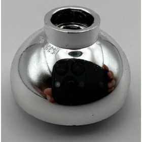   Chrome Silver Brick, Round 2 x 2 Dome Bottom  15395 Custom Chromed By BUBUL