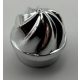 15470 Chrome Silver Plate, Round 1 x 1 with Swirled Top  15470 Custom Chromed by BUBUL