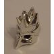 Chrome Silver Minifigure, Headgear Mask Bird (Phoenix)  16656 Custom Chromed by BUBUL