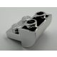 1750 Chrome Silver Slope, Curved 2 x 2 x 1 Inverted with 2 Recessed Studs Custom Chromed by BUBUL