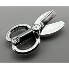   18920 Chrome Silver Minifigure, Utensil Scissors  Custom chromed by BUBUL