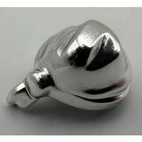   18927 Chrome Silver Minifigure, Headgear Hat, Cloth Wrap / Bandana, Rounded Top Custom Chromed by BUBUL