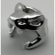 18962 Chrome Silver Minifigure, Headgear Helmet Snake Skull Custom Chromed by BUBUL