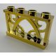 19121 Chrome Gold Fence 1 x 4 x 2 Ornamental with 4 Studs  Custom Chromed by BUBUL