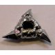 19807 Chrome Silver Minifigure, Weapon Shuriken Throwing Star with Textured Grips 19807a Custom Chromed by BUBUL
