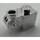 20310_Chrome Silver Brick, Modified 1 x 1 with Scroll with Open Stud  20310 Custom Chromed by BUBUL