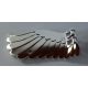 20312 Chrome Silver Wing 4 x 7 Right with Feathers and Handles for Clips  Custom Chromed by BUBUL