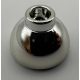 20952 Chrome Silver Brick, Round 1 1/2 x 1 1/2 x 2/3 Dome Top or 37840 Custom Chromed by Bubul