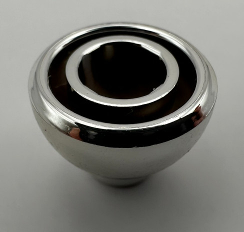 20952 Chrome Silver Brick, Round 1 1/2 x 1 1/2 x 2/3 Dome Top or 37840 Custom Chromed by Bubul