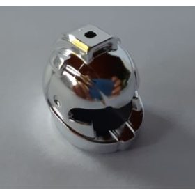   22380 Chrome Silver Minifigure, Headgear Helmet Space with Air Intakes and Hole on Top  Custom Chromed by BUBUL