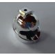 22380 Chrome Silver Minifigure, Headgear Helmet Space with Air Intakes and Hole on Top  Custom Chromed by BUBUL