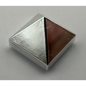   Chrome Silver Slope 45 1 x 1 x 2/3 Quadruple Convex  22388 Custom chromed by Bubul