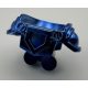 22402 Chrome Blue Minifigure Armor Breastplate with Shoulder Pads Large, Pentagonal Cutout and 4 Studs on Back Custom Chromed by BUBUL