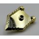22408 Chrome GOLD Minifigure, Shield Pentagonal Custom chromed by Bubul
