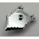 22408 Chrome Silver Minifigure, Shield Pentagonal Custom chromed by Bubul