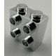 22885 | Chrome Silver Brick, Modified 1 x 2 x 1 2/3 with Studs on 1 Side | Custom Chromed by BUBUL