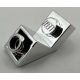 2310 | Chrome Silver Slope, Inverted 45 2 x 1 with 2/3 Cutout | Custom Chromed by BUBUL